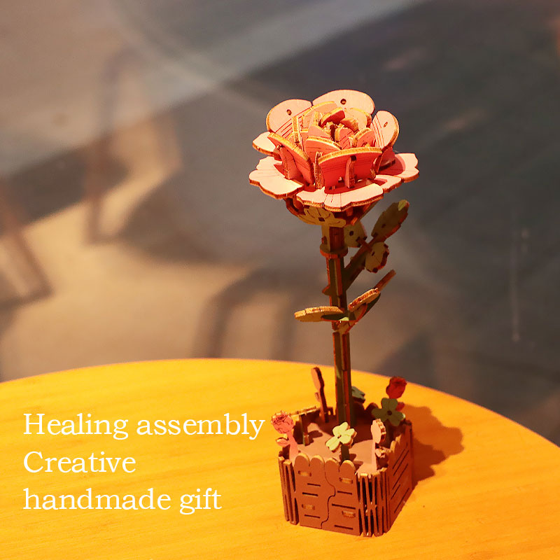 3D Flower Wooden Puzzles, DIY  - đánh giá và giá Plant Parent Kit