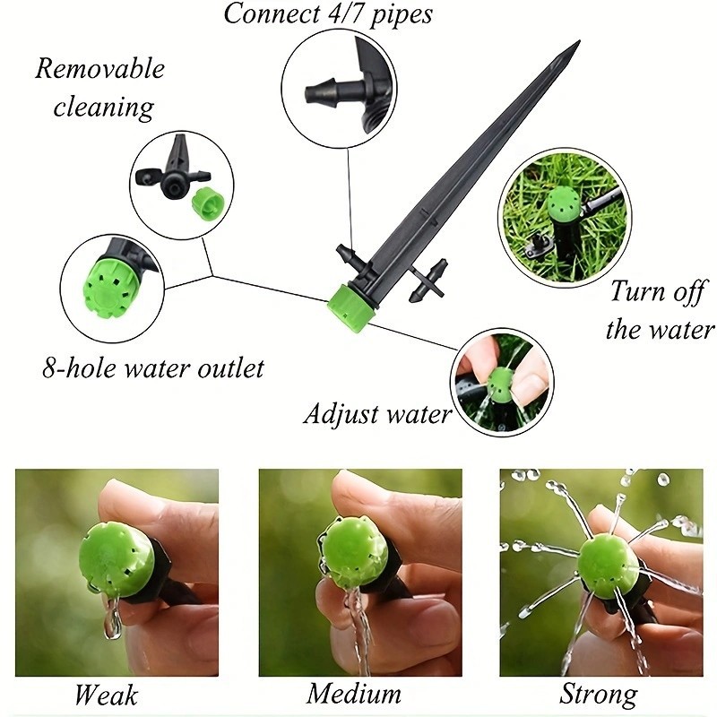 Drip Emitters Tube PE Pipe Adj - đánh giá và giá Plant Parent Kit